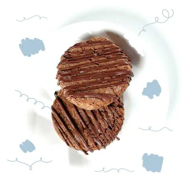 Cookie Fit de Cacau com Chocolate Belga 40g - Low Carb, com Whey, Sem Açúcar / Glúten / Lactose - Image 3