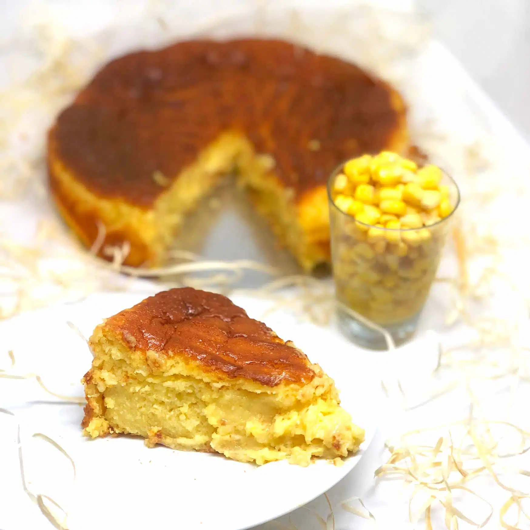 Fatia de Bolo de Milho Cremoso Fit Funcional (tipo Pamonha) 115g - Sem Açúcar / Glúten / Lactose - Imagem 2